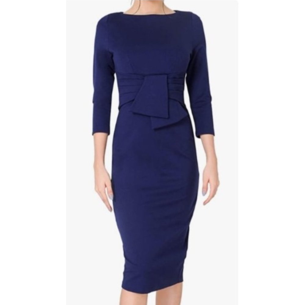 Mary Crafts Long Sleeve Long Dress